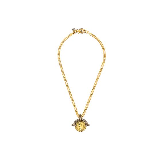 Colar Medalha Enchant Ouro Vintage